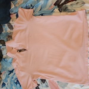 Burberry light pink polo